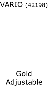 VARIO (42198)        Gold Adjustable
