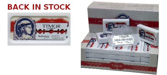 TIMOR Stainless Solingen Double Edge Razor Blades