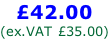 £42.00 (ex.VAT £35.00)