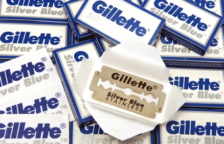 gillette silver blue razor blades